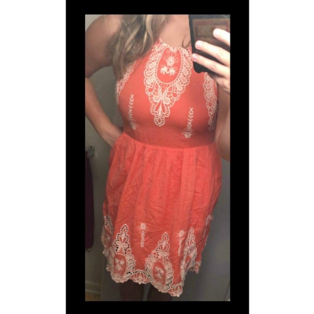 Adorable coral dress